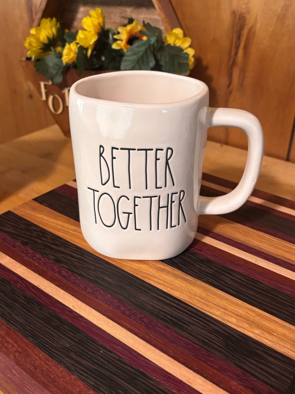 Rae Dunn Better Together White Ceramic Mug